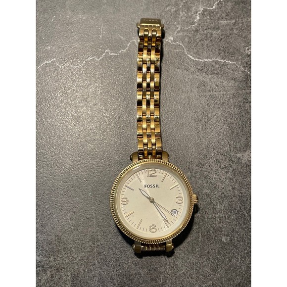 Women’s Fossil Watch - Yellow Gold Tone - Picture 3 of 5